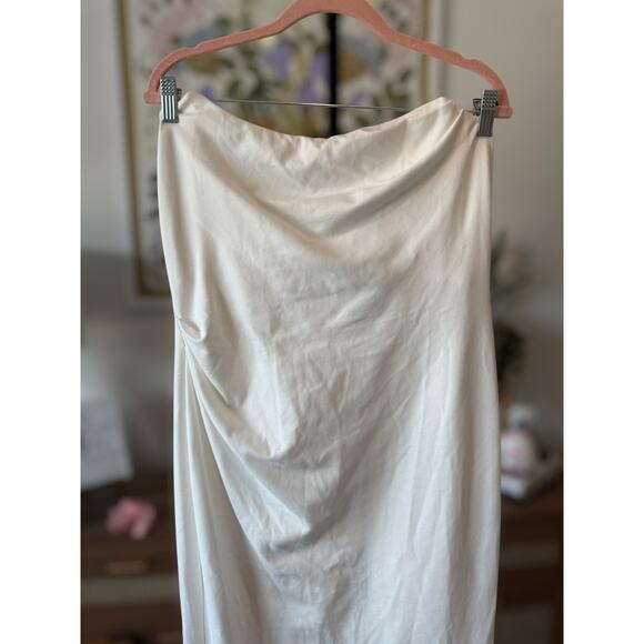 NWT Revolve x Michael Costello Briggs Strapless Boned Gown Ivory Womens Size XL - Picture 7 of 15